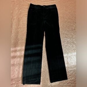 Paul Smith Pant Women's LUXURY Black Straight Velvet Pants Medium made in Italy